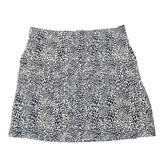 La Mer Luxe XL Tennis Animal Print Skort Skirt Black Beige Stretch Knit Stretch - Picture 1 of 13